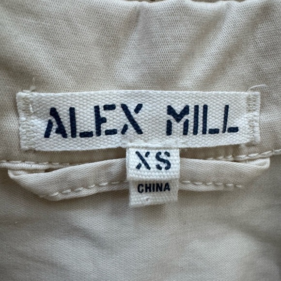 NWOT Alex Mill Short Jumpsuit Sz XS  Cotton Twill vanilla - Picture 9 of 9